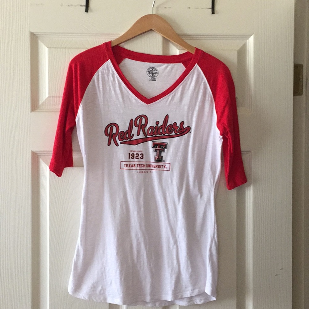 Texas Tech Ted Raiders baseball T. Sz M 8/10